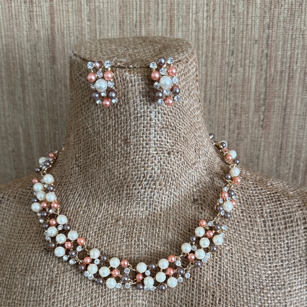 Elegant Gold Chain Necklace and Earring Set